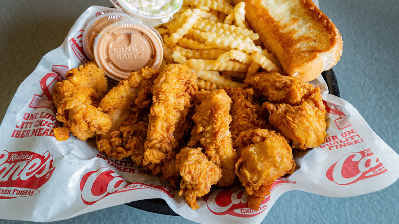 Raising Cane's chicken fingers