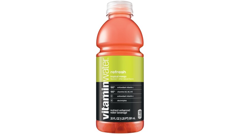 A 12-pack of Vitaminwater Refresh against a white background