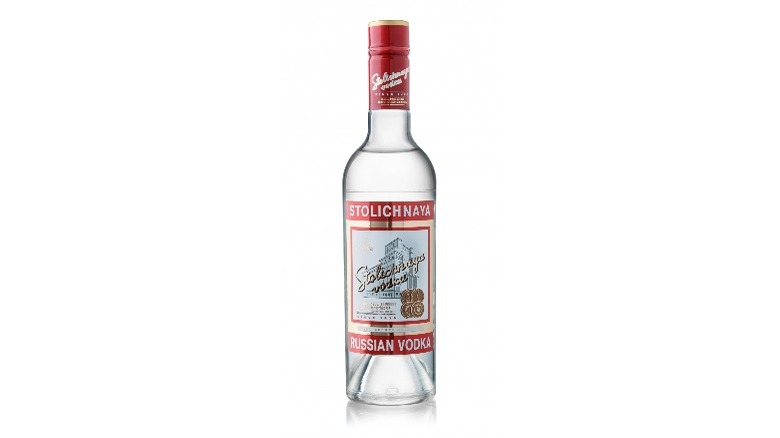 Bottle of Stoli vodka