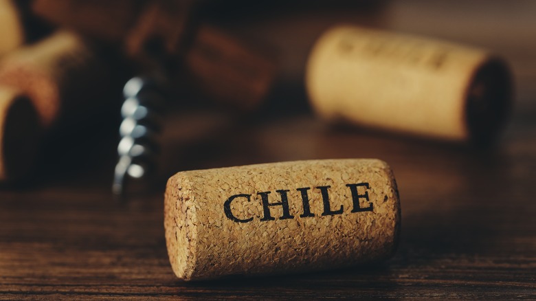 Natural cork from Chile