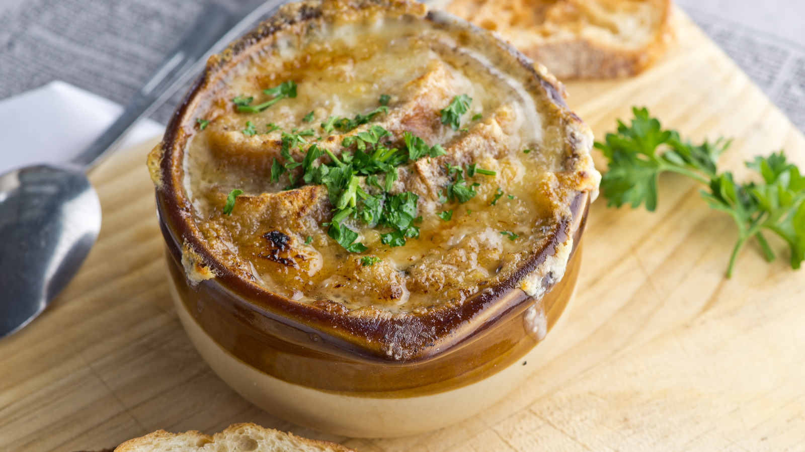 The Unconventional Oil That Will Kick Your French Onion Soup Up A Notch