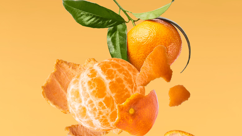 mandarins in the air