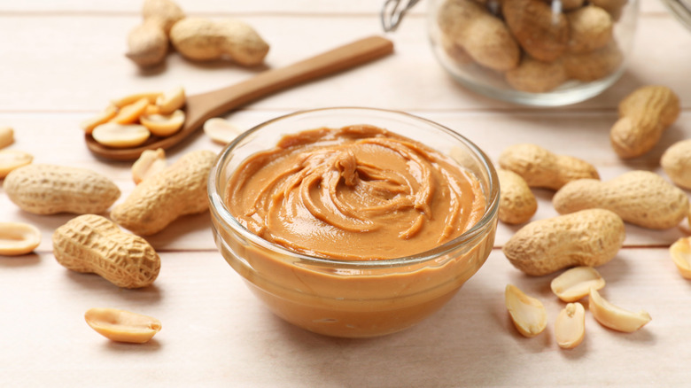 Peanut butter in a bowl