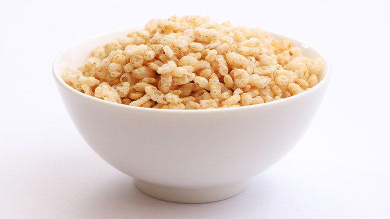 Bowl of rice cereal