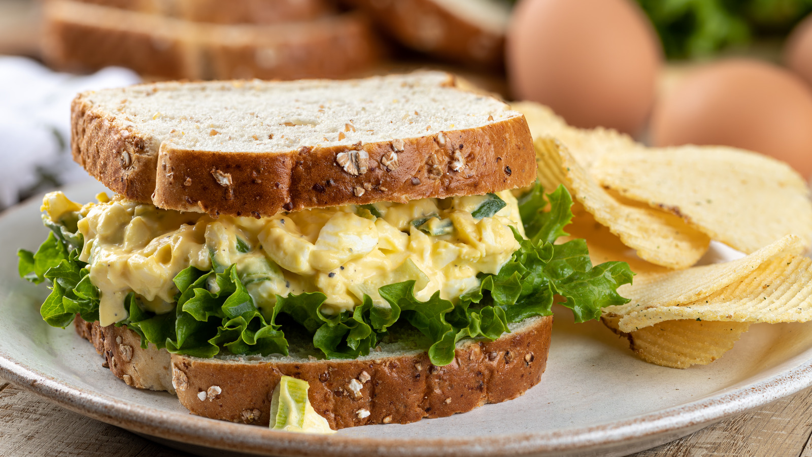 The Unexpected Mayo Substitute For Creamy And Delicious Egg Salad