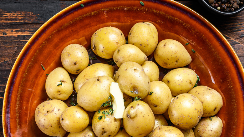 boiled new potatoes