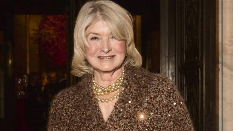 Close up of Martha Stewart smiling