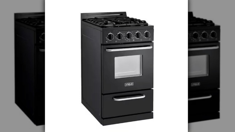 Unique Appliances oven on white background