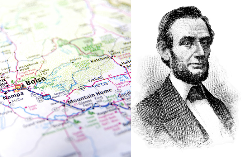 Idaho: Giant Abraham Lincoln, Boise