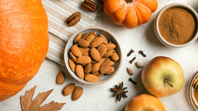 Pumpkin spiced almonds