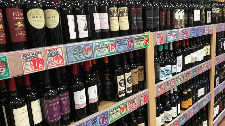 Trader Joe's wine aisle