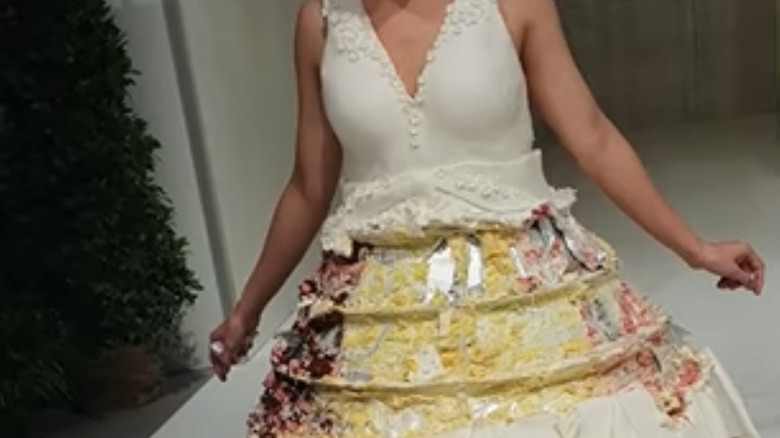 Cake wedding dress