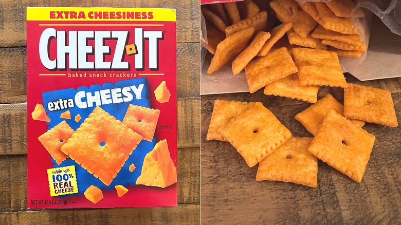 Extra Cheesy Cheez-It box and crackers