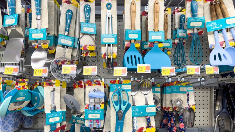Kitchen tools for sale at a grocery store