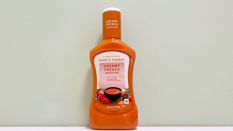 Bottle of Bowl & Basket creamy French dressing