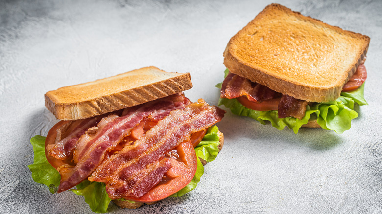 Two BLT sandwiches