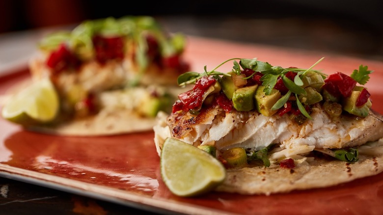 Fish tacos at Sun Surf Sand