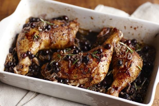 Blueberry-Balsamic Glazed Rosemary Chicken
