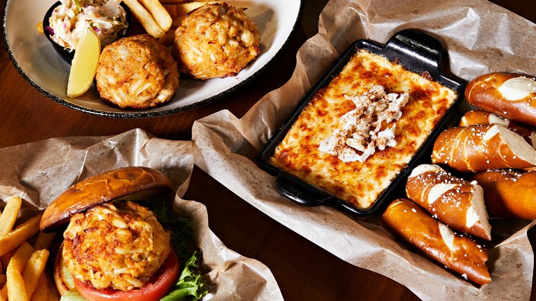 Variety of menu items available at The Greene Turtle
