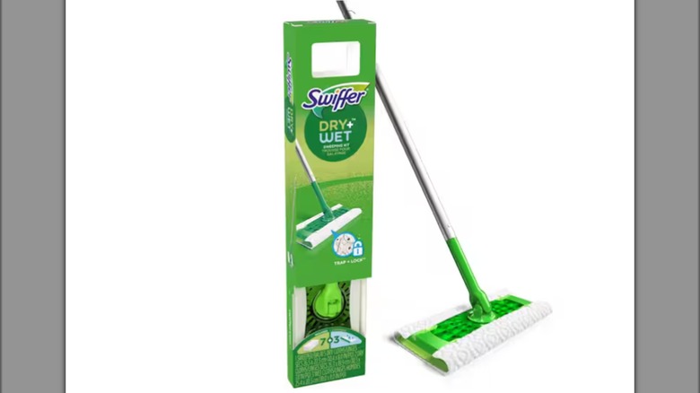 swiffer sweeper ready to clean floor