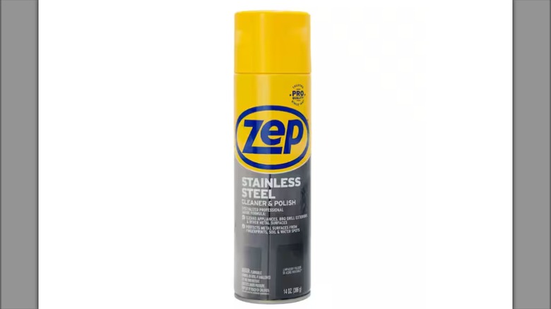 bottle of stainless steel polish