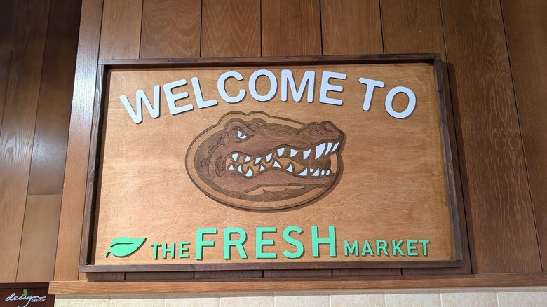 Interior sign for The Fresh Market