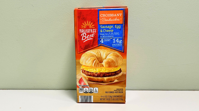 A package of Breakfast Best Croissant Sandwiches
