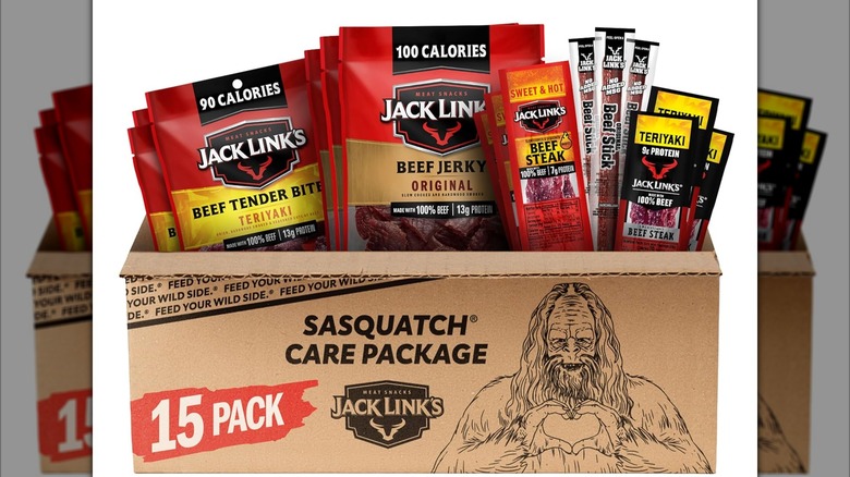 Jack Link's beef jerky variety box