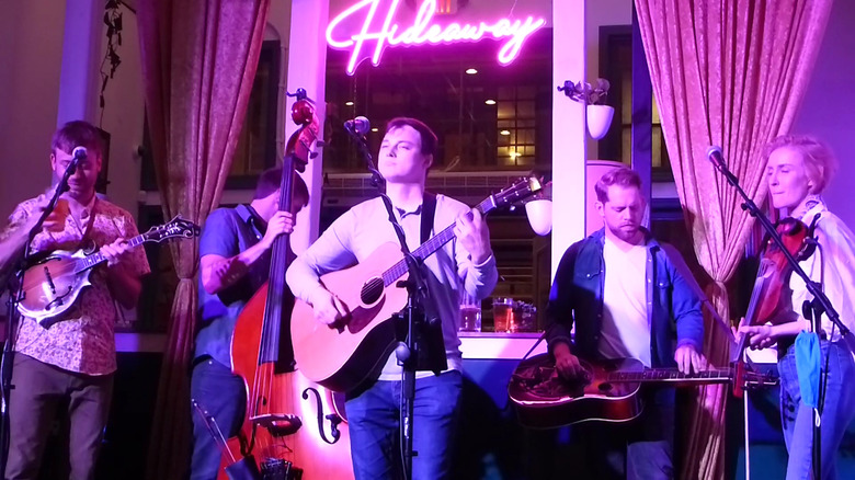 Band playing at Jane's Hideaway