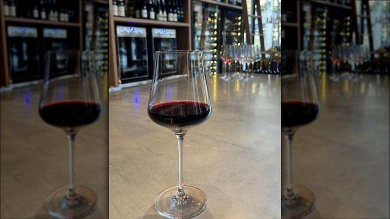 Glass of red at Mili