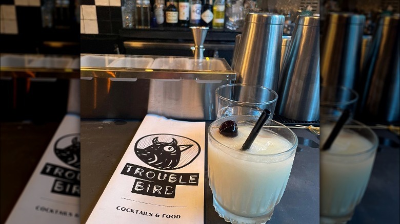 Drink at Trouble Bird bar