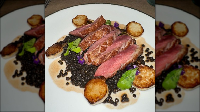 Steak at Snuff Mill Restaurant