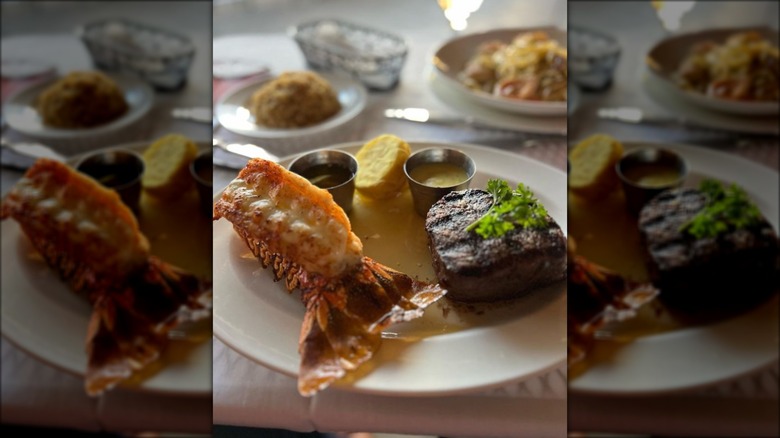 Surf and Turf on plate