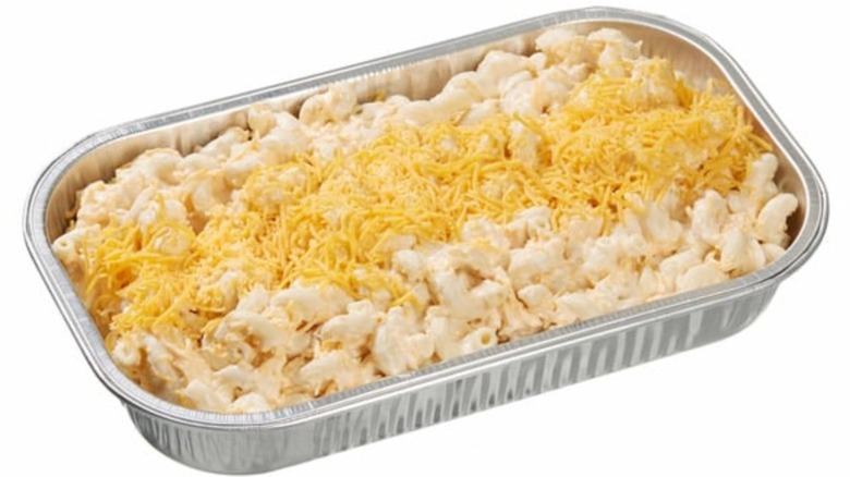 Kirkland Signature Mac and Cheese in a foil tray
