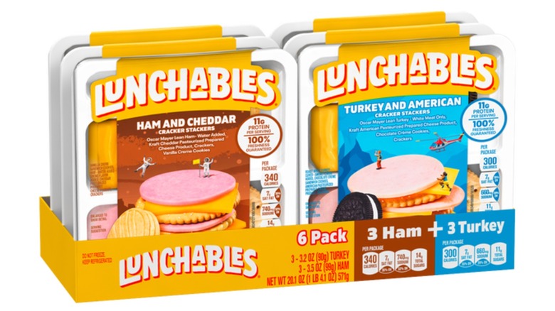 Boxes of Lunchables Cracker Stackers
