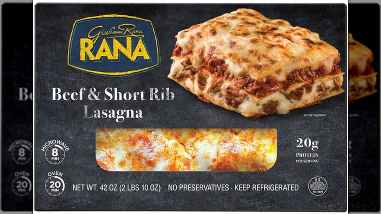 Rana Beef & Short Rib Lasagna packaging