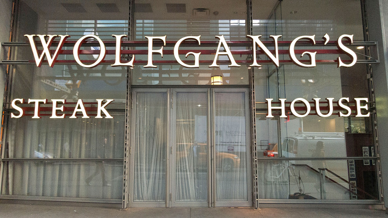The exterior of Wolfgang Zwiener's steakhouse in NYC