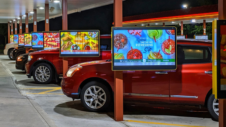 Cars at Sonic drive in