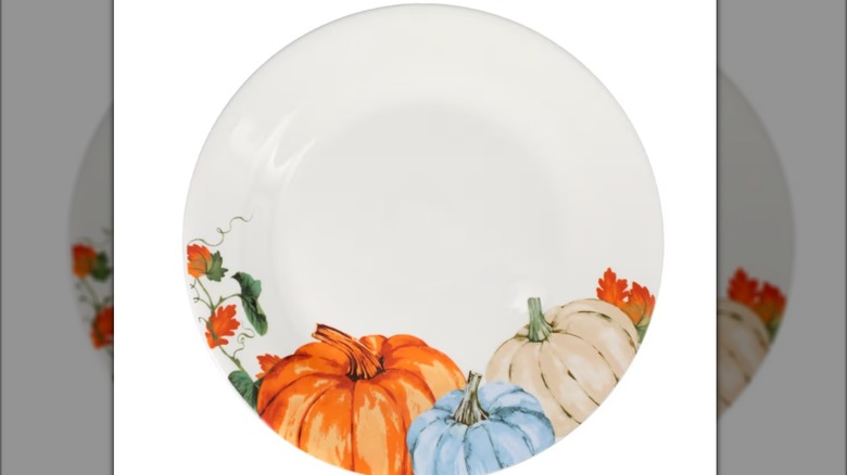 Dollar Tree pumpkin dinner plates