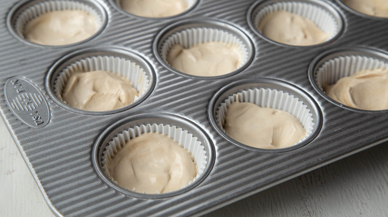 ice cream in muffin cups