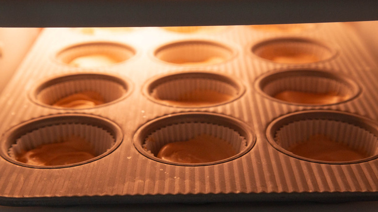 ice cream in muffin cups