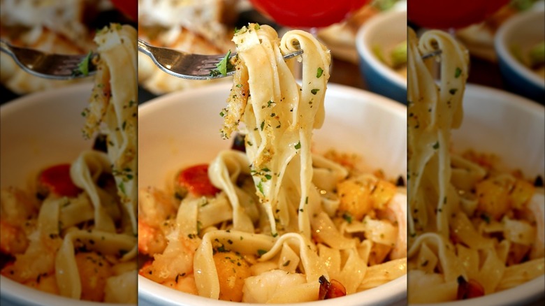 Shrimp scampi from North Italia