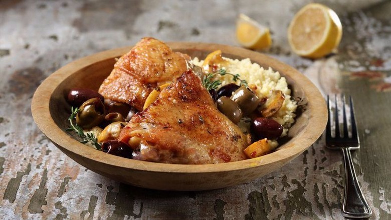 Sheet Pan Chicken with Lemon and Olives