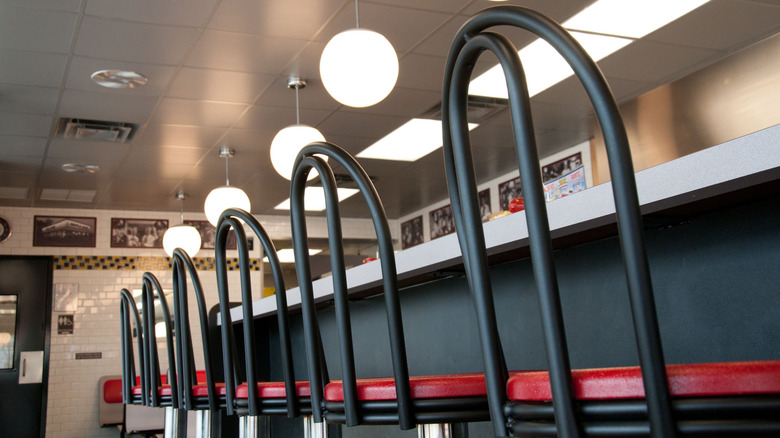 chairs at waffle house bar