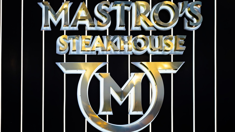Mastro's Steakhouse signage