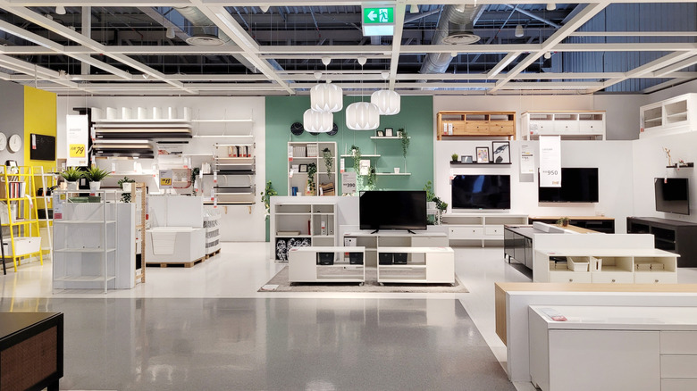 interior of Ikea showroom