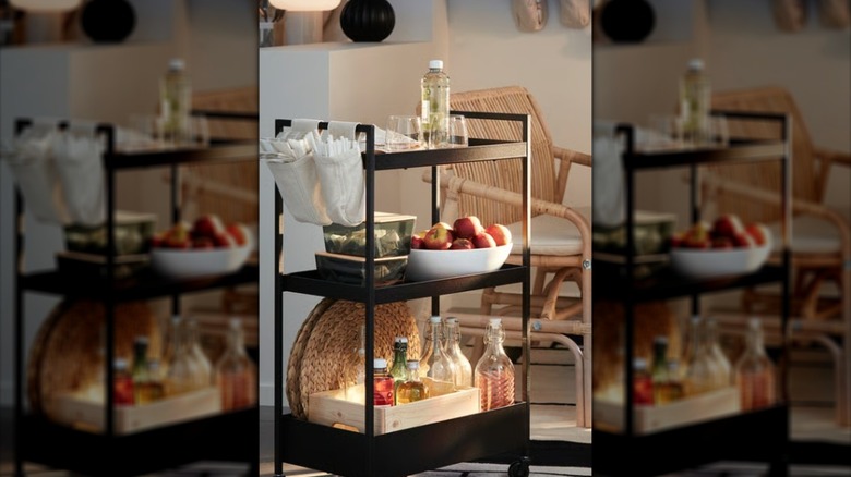 IKEA utility cart in black