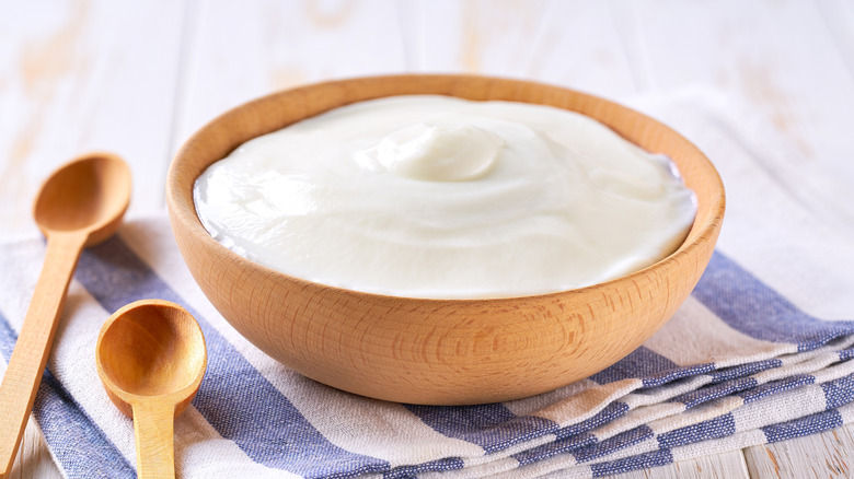 Bowl of Greek yogurt