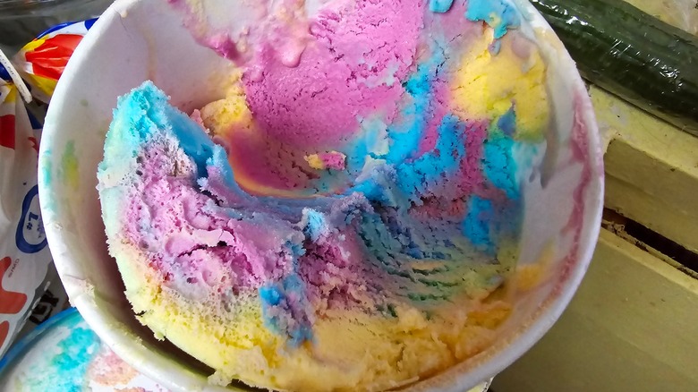 bowl of moon mist ice cream