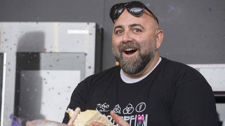 Duff Goldman interacting with an audience